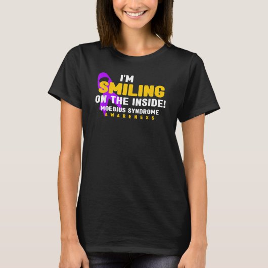 i'm Smiling On The Inside Moebius Syndrome Awarene T-shirt (Voorkant)