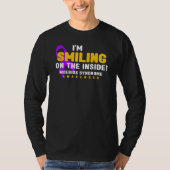 i'm Smiling On The Inside Moebius Syndrome Awarene T-shirt (Voorkant)