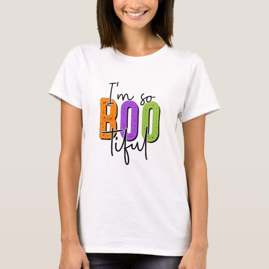 I'm So Bootiful beroemd gemaakt door Halloween T-shirt (Voorkant)