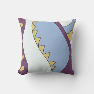 IM SO COOL Blue Yellow Paars Retro Sierkussen