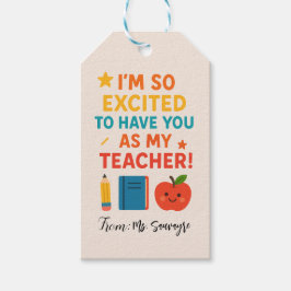 I'm So Excited To Have You as My Teacher Cadeaulabel