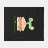 I'm So fresh Vegan day 2022 Sticker1 Fleece Deken (Voorkant (Horizontaal))