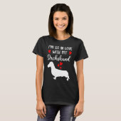 I'm So In Love With My Dachshund Valentines Day T-shirt (Voorkant volledig)