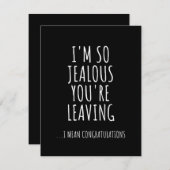 I'm So Jealous You're Leaving Save The Date (Voorkant / Achterkant)