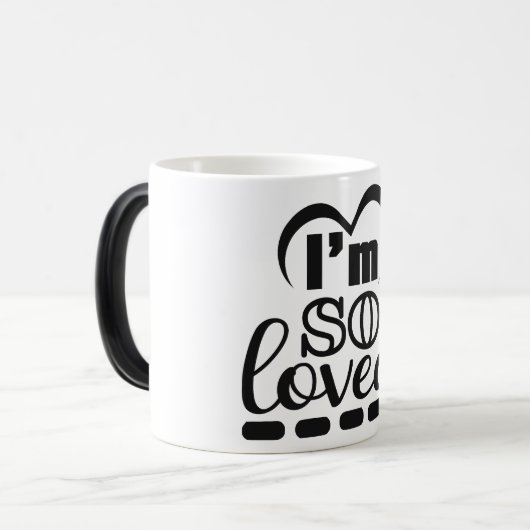 i'm so loved magische mok (Voorkant links)