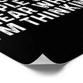 I'm So Lucky People Can't Hear What I'm Thinking Poster (Hoek)