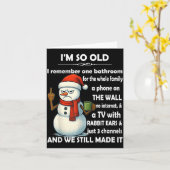 I'm So Old I Remember One Bathroom For The Whole F Kaart (Gele Bloem)