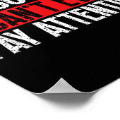 I'm So Or, I Can't Even Pay Attention Poster (Hoek)