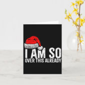 I'm So Over This Already, Funny Inappropriate Chri Kaart (Gele Bloem)