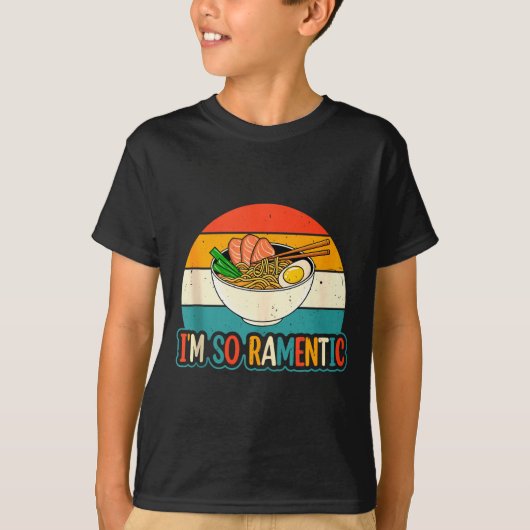 I'm So Ramentic - Matching Couple Ramen Noodles Lo T-shirt (Voorkant)