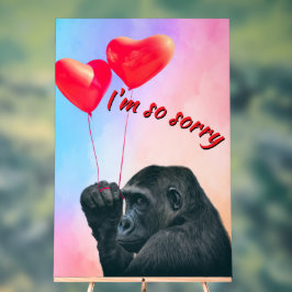 "I'm so sorry" Acryl Bord