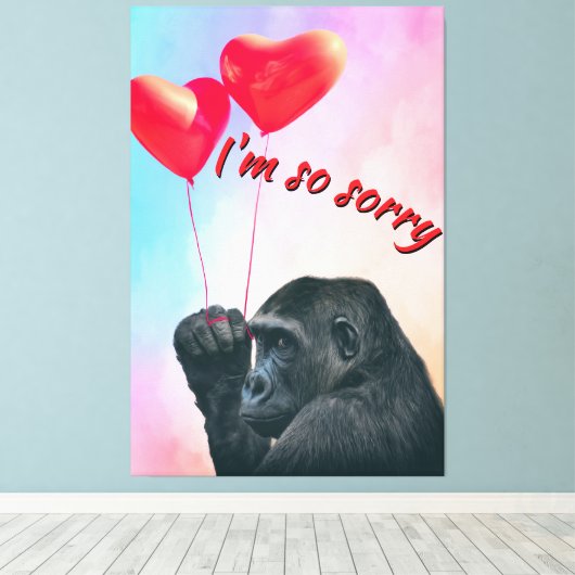 "I'm so sorry" Canvas Afdruk (Insitu (Houten vloer))