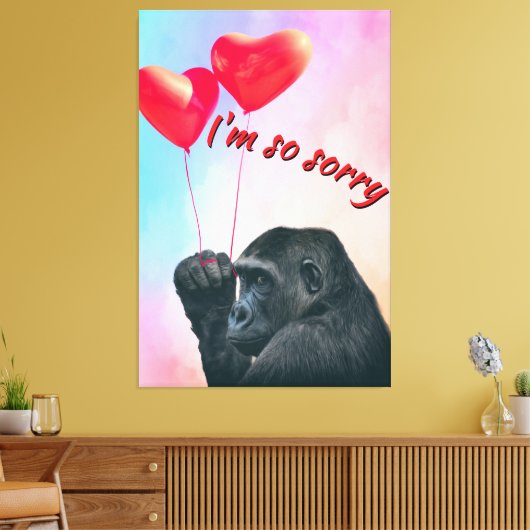 "I'm so sorry" Canvas Afdruk (Insitu (Woonkamer))