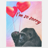 "I'm so sorry" Fleece Deken (Voorkant)