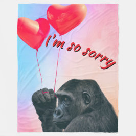 "I'm so sorry" Fleece Deken