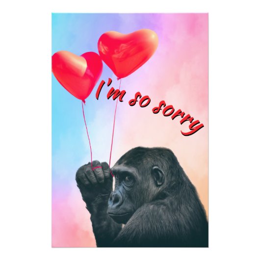 "I'm so sorry" Foto Afdruk (Voorkant)