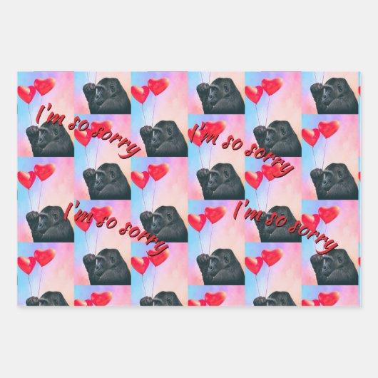 "I'm so sorry" Inpakpapier Vel (Voorkant 2)