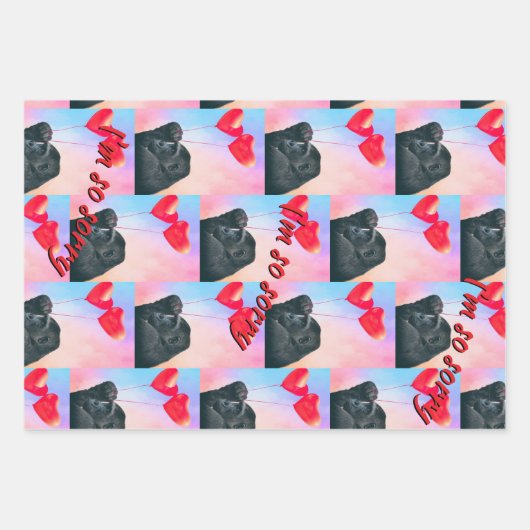 "I'm so sorry" Inpakpapier Vel (Voorkant)