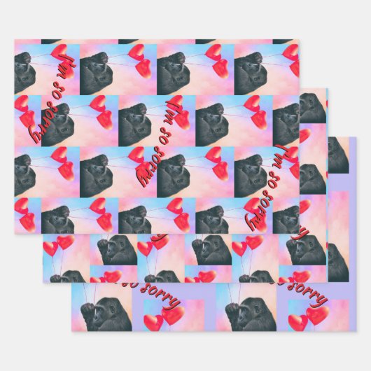 "I'm so sorry" Inpakpapier Vel (Set)