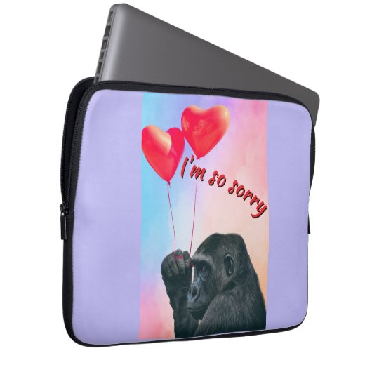 "I'm so sorry" Laptop Sleeve (Voorkant Rechts)