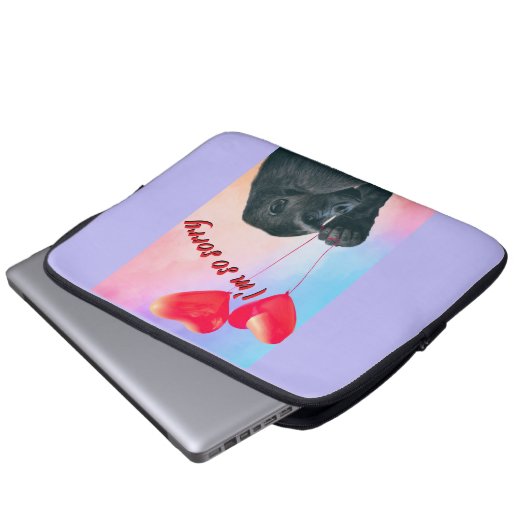 "I'm so sorry" Laptop Sleeve (Voorkant onderkant)