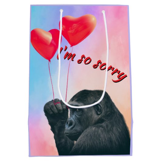 "I'm so sorry" Medium Cadeauzakje (Achterkant)