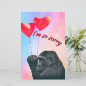 "I'm so sorry" Papiervel (Staand voorkant)