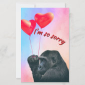 "I'm so sorry" Papiervel (Voorkant)