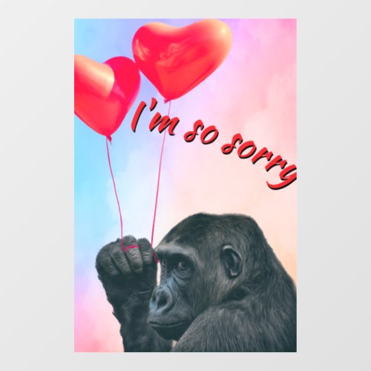 "I'm so sorry" Raamsticker (Vel)