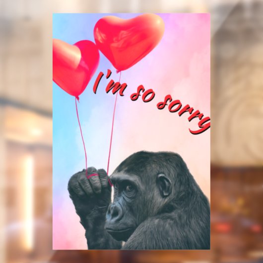 "I'm so sorry" Raamsticker (Vel 2)
