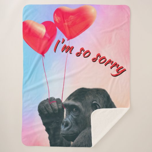 "I'm so sorry" Sherpa Deken (Voorkant)