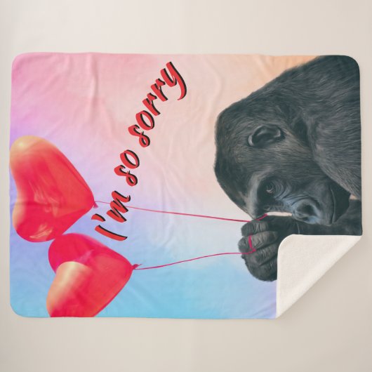 "I'm so sorry" Sherpa Deken (Voorkant (horizontaal))