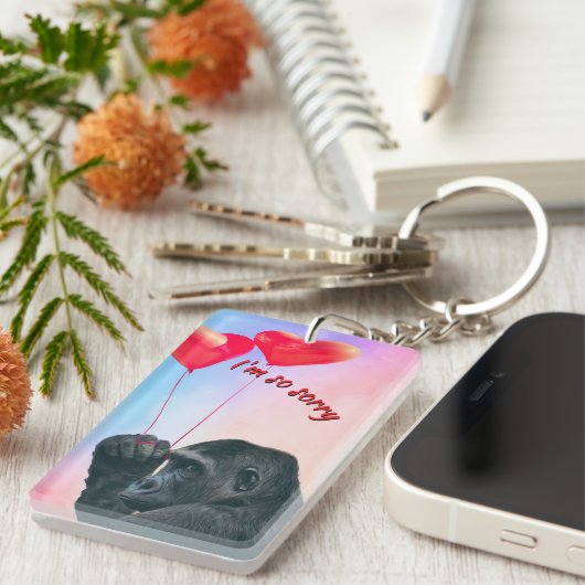 "I'm so sorry" Sleutelhanger (Voorkant Rechts)