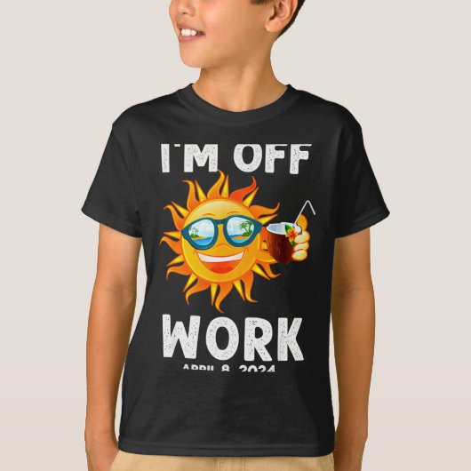 I'm Solar Eclipse Sun Off Work T-shirt (Voorkant)