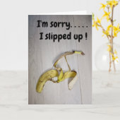 I'm sorry...banana skin  kaart (Gele Bloem)