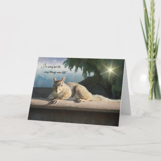 I'm sorry for the way things were left - Apology Kaart (Voorkant)