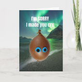 I'm sorry I made you cry. Kaart (Voorkant)
