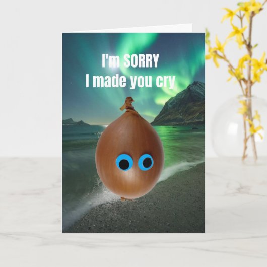 I'm sorry I made you cry. Kaart (Gele Bloem)