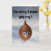 I'm sorry I made you cry! Kaart (Gele Bloem)