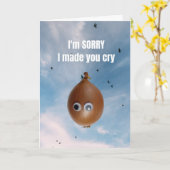 I'm sorry I made you cry. Kaart (Gele Bloem)