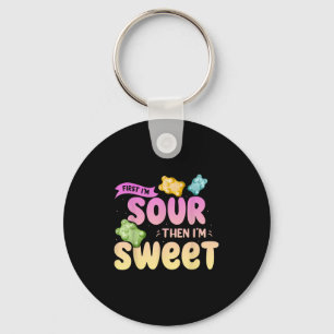 Im Sour Then Im Sweet Funny Snoep Patch Sweet Kind Sleutelhanger