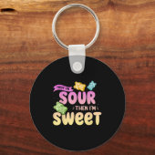 Im Sour Then Im Sweet Funny Snoep Patch Sweet Kind Sleutelhanger (Voorkant)