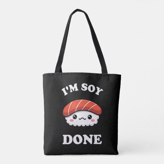 I'm Soy done Kawaii Sushi Tote Bag (Achterkant)