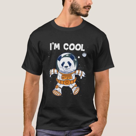 I'M Space Astronaut Pilot Panda Bear T-shirt (Voorkant)