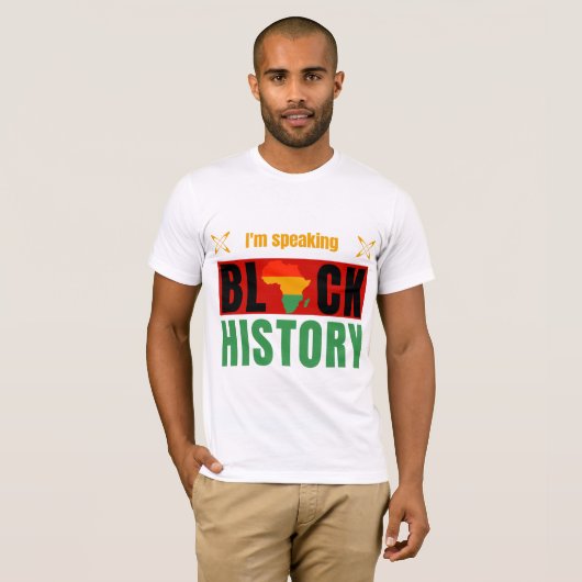 I'm Speaking Black History Month for Dads T-shirt (Voorkant volledig)