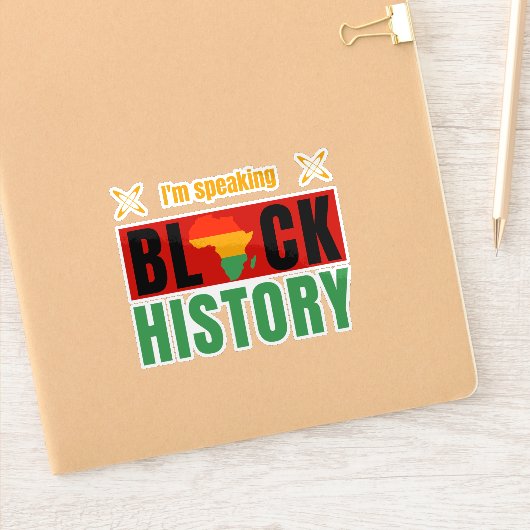 I'm Speaking Black History Month Teacher  Sticker (Notitieboek)
