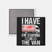I'm Staying In Tha Van Funny Phasmophobia Gamer Me Magneet (Voorkant / Achterkant)