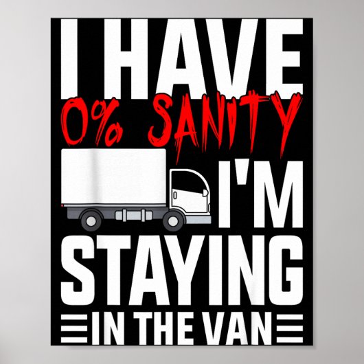 I'm Staying In Tha Van Funny Phasmophobia Gamer Wo Poster (Voorkant)