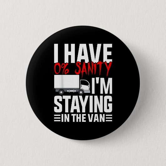I'm Staying In Tha Van Funny Phasmophobia Gamer Wo Ronde Button 5,7 Cm (Voorkant)
