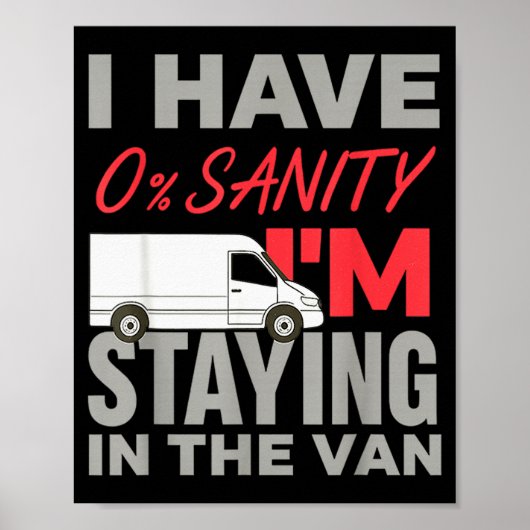 Im Staying In Tha Van Funny Phasmophobia Mans Wome Poster (Voorkant)